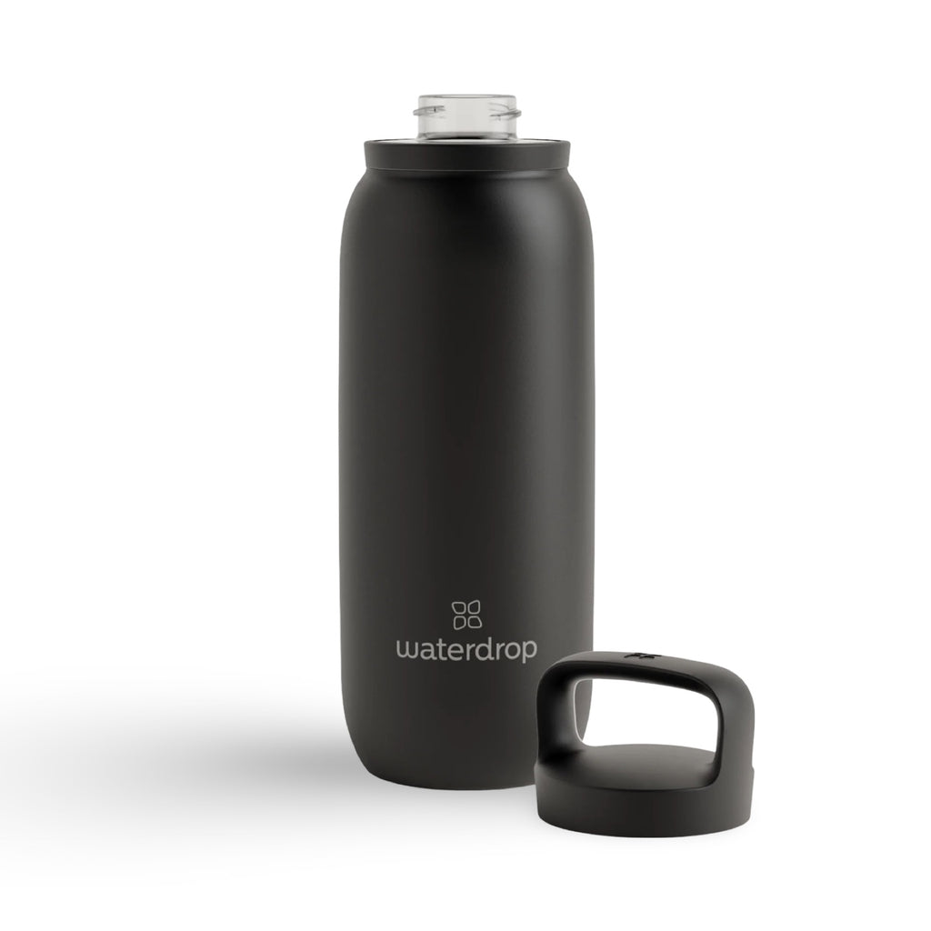 Waterdrop Water Bottle · Black Matt· All-Purpose Thermo 600ml