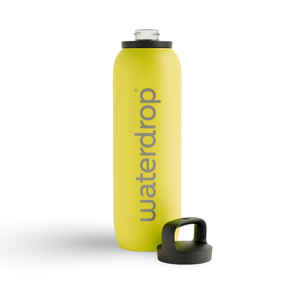 Waterdrop Water Bottle  ·  Neon Yellow · All-Purpose Thermo 1L
