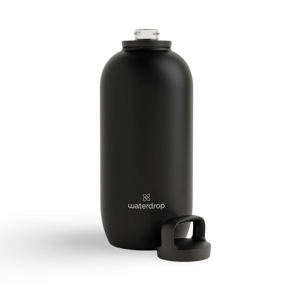 Waterdrop Water Bottle · Black Matt · All-Purpose Thermo 1.9L